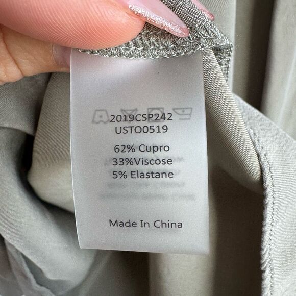 Universal Standard Patricia Long Sleeve Gathered Neck Blouse Sage Green Size 3XL - Picture 6 of 6